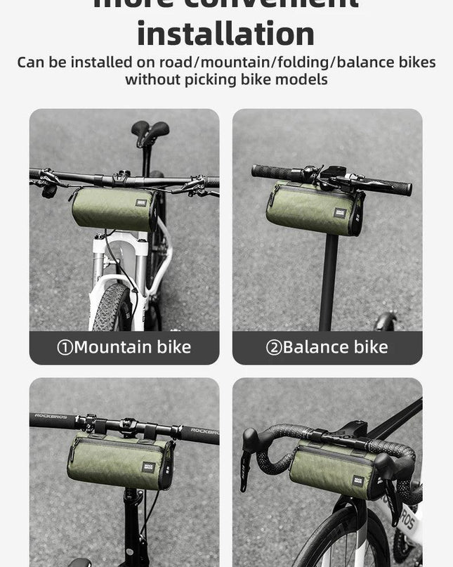 ROCKBROS Multifunctional Bike Bag Windproof Detachable Bag Large Capacity Pannier As Front Bag Tail Bag Cycling Accessories