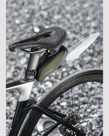 ROCKBROS Bicycle Saddle Bag Portable Waterproof Cycling Seat Tail Bag MTB Road Bike Storage Bag Seatpost Backpack With Mudguard