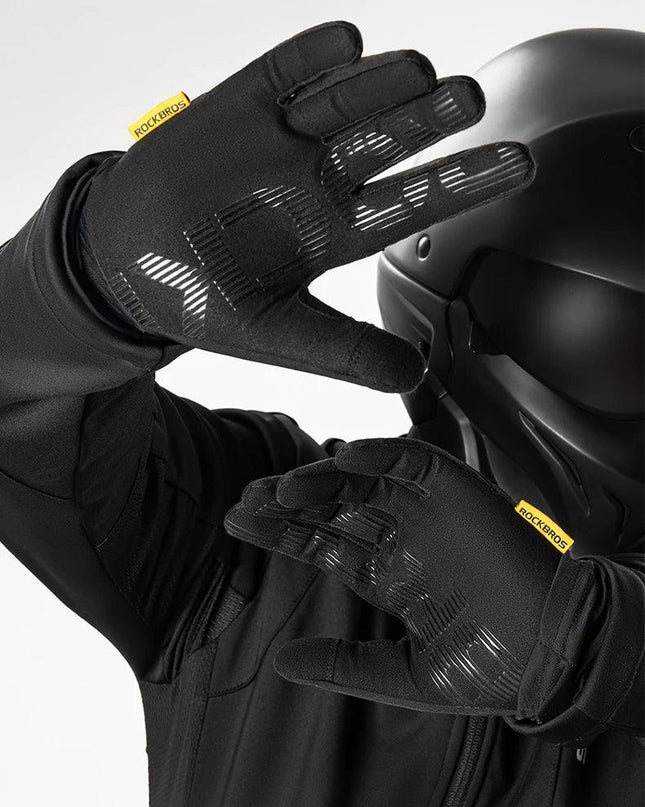 ROCKBROS Winter Gloves Touch screen Windproof Bike Cycling Gloves Full Finger Ski Non-Slip Warm Sports Motorcycle Hiking Gloves