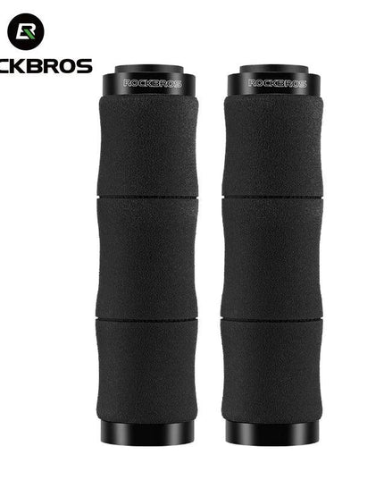 ROCKBROS Bamboo Joint Handlebar Grips EVA MTB Bike With Dust Plug Soft Ultralight Bicycle Handle Alloy Cycling Accessories