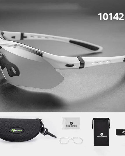 ROCKBROS Bicycle Glasses Polarized Bike Sports Sunglasses Photochromic Men Women UV400 MTB Road Bike Goggles Outdoor Eyewear