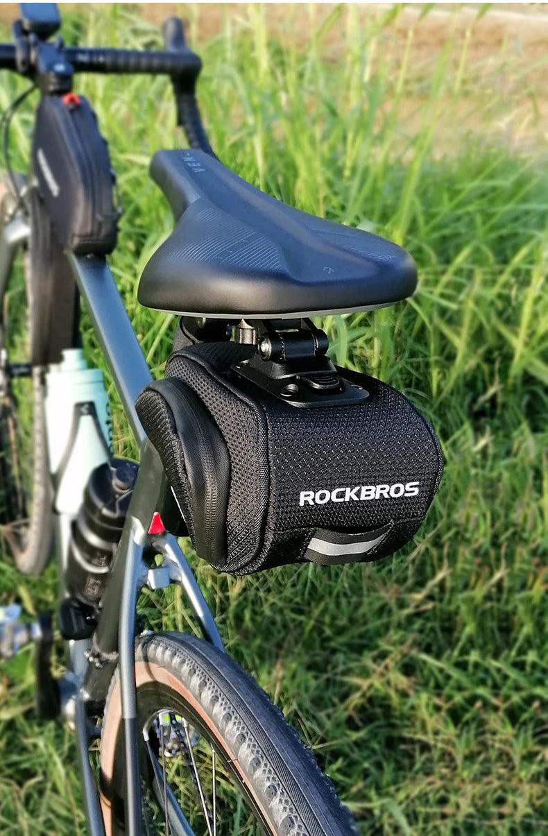 ROCKBROS Rainproof Bicycle Bag Shockproof Bike Saddle Bag For Refletive Rear Large Capatity Seatpost MTB Bike Bag Accessories