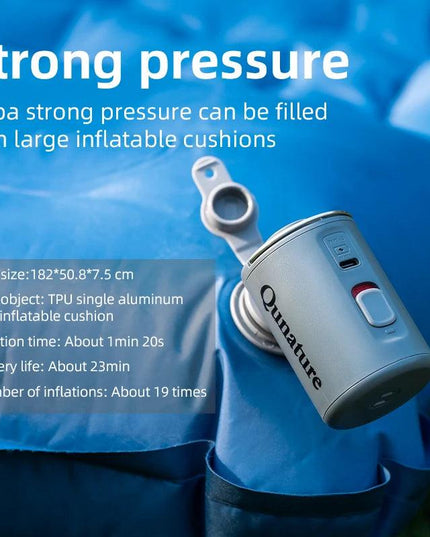 Qunature Electronic Wireless Inflator Pump Air Compressor Portable Outdoor Camping Tools Inflation Pump Cushions Sleeping Mat