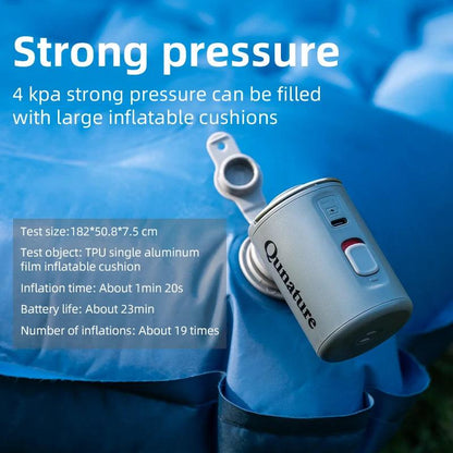 Qunature Electronic Wireless Inflator Pump Air Compressor Portable Outdoor Camping Tools Inflation Pump Cushions Sleeping Mat