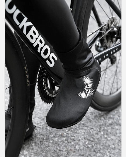 ROCKBROS Winter Cycling Shoe Covers Warm Thermal  Shoes Covers Windproof MTB Road Bike Racing Shoe Covers With YKK Zipper