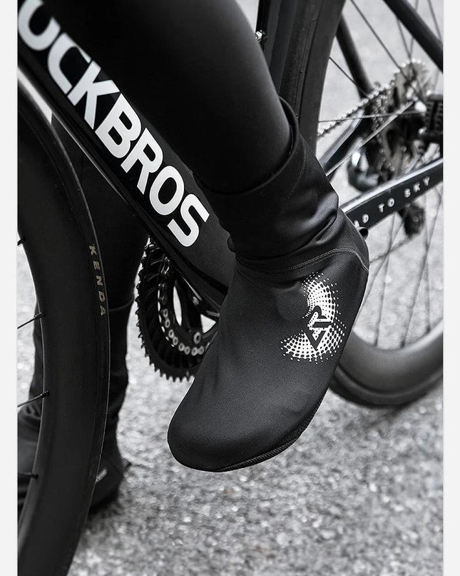 ROCKBROS Winter Cycling Shoe Covers Warm Thermal  Shoes Covers Windproof MTB Road Bike Racing Shoe Covers With YKK Zipper