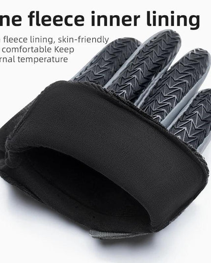 ROCKBROS Windproof Cycling Gloves Touch Screen Riding MTB Bike Bicycle Gloves Thermal Warm Motorcycle Winter Autumn Bike Gloves