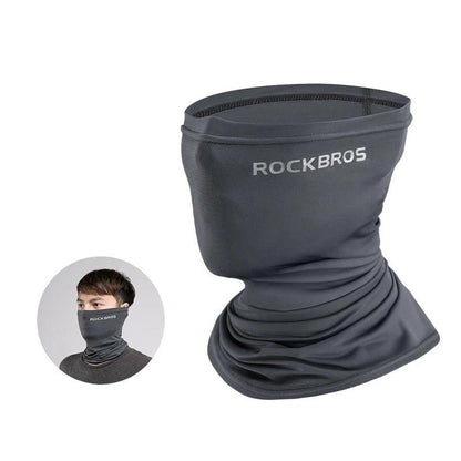 ROCKBROS Summer Face Scarf Neck Sun Protection Silk Cycling Headwear Motorcycle Scooter MTB Road Cycling Mask Breathable Bandana