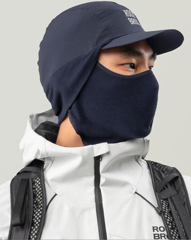 ROCKBROS Winter Cycling Mask and Hat 2 In 1 Fleece Thermal Keep Warm Ear Protection Outdoor Balaclava All Face Mask Men Women