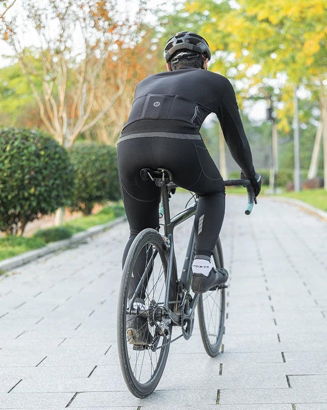 ROCKBROS Cycling Jersey Set Winter Spring Jacket Bibs Pants Long Sleeve MTB Bicycle Clothing Maillot Thermal Fleece Wear Suit