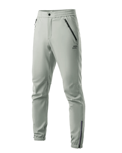 ROCKBROS Winter Thick Fleece Pants Windproof Cycling Pants Men Outdoor Camping Thermal Warm Casual Pants Ski Trousers Sweatpants