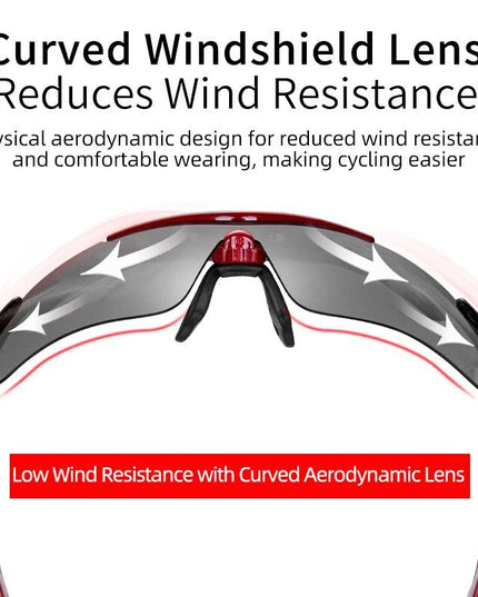 ROCKBROS Polarized Glasses UV Protection Goggles Eyewear Photochromic Bicycle Sunglasses Motorcycle Sports Outdoor Glasses