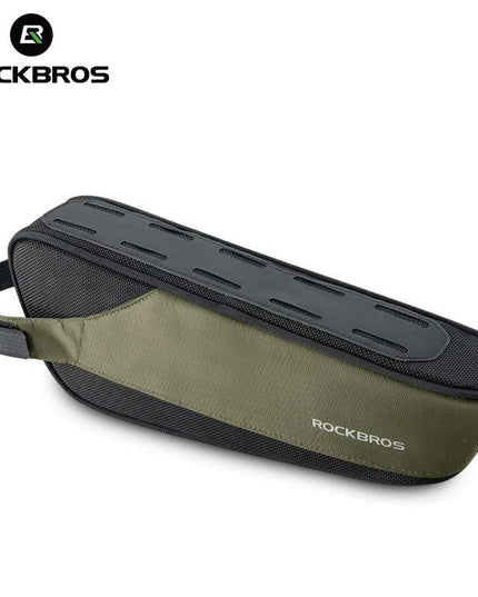 ROCKBROS Bicycle Bag Portable Cycling Top Tube Bag Nylon MTB Road Phone Tool Bag Reflective Ultralight Bicycle Pannier Pocket