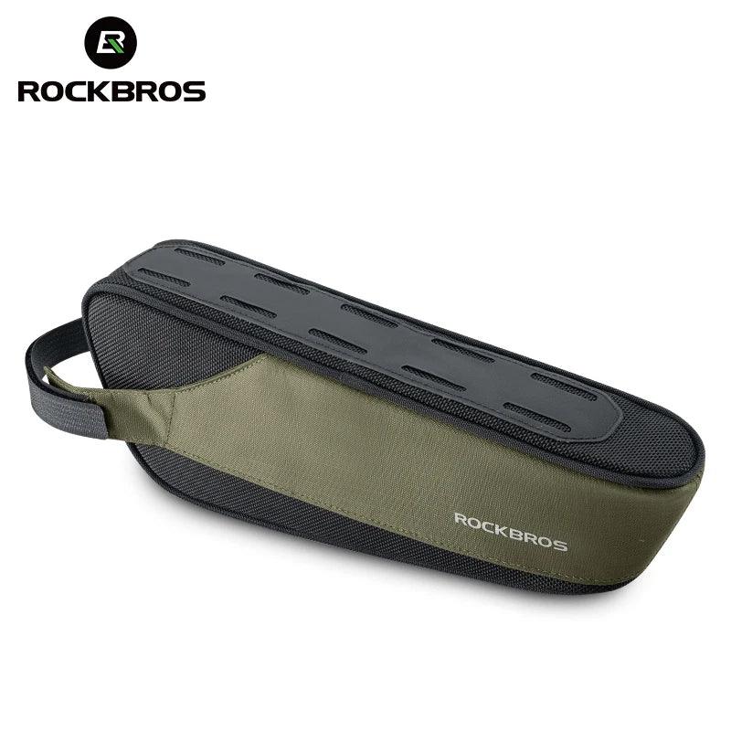 ROCKBROS Bicycle Bag Portable Cycling Top Tube Bag Nylon MTB Road Phone Tool Bag Reflective Ultralight Bicycle Pannier Pocket