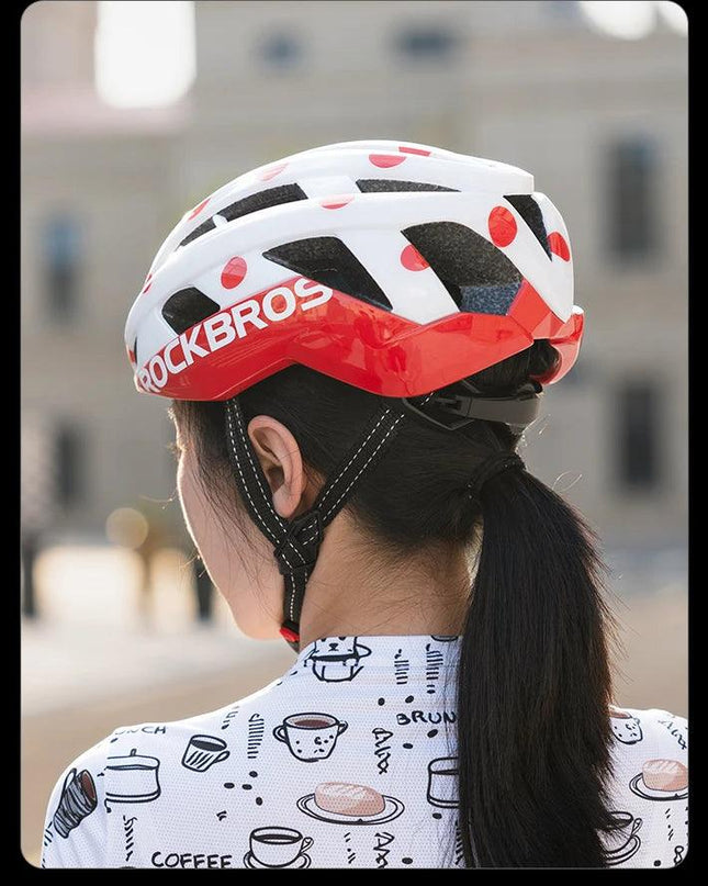ROCKBROS Cycling Helmet Ultralight Fashion Breathable MTB Road Bicycle Helmet Men Women Suit 54-62CM Racing Bike Equipments ﻿