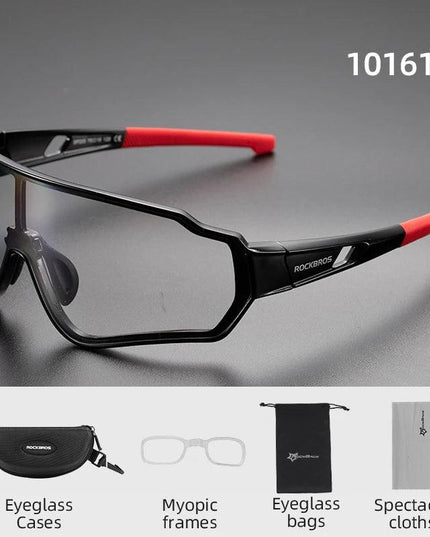 ROCKBROS Bike Photochromic Glasses Sports Sunglasses Men Women UV400 Anti-ultraviolet Goggles Cycling Fishing Outdoor Eyewear