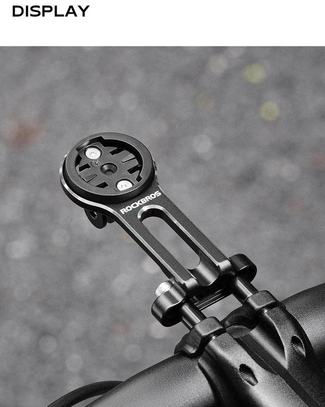ROCKBROS Bike Bracket Front Light Lamp Holder Aluminum Alloy Extension Holder for Bicycle Computer Wahoo Bryton Garmin Bracket