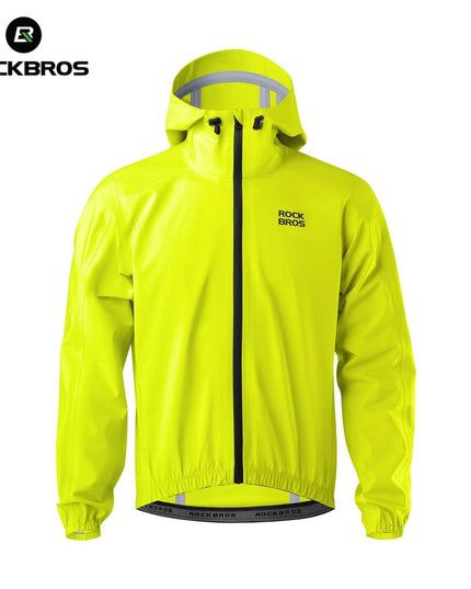 ROCKBROS Waterproof Cycling Jacket Raincoat Waterproof Breathable Outdoor Sport Windbreaker Cycling Hiking Men Women EUR Size