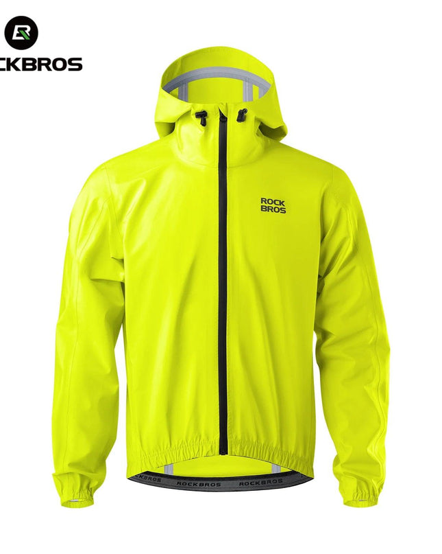 ROCKBROS Waterproof Cycling Jacket Raincoat Waterproof Breathable Outdoor Sport Windbreaker Cycling Hiking Men Women EUR Size