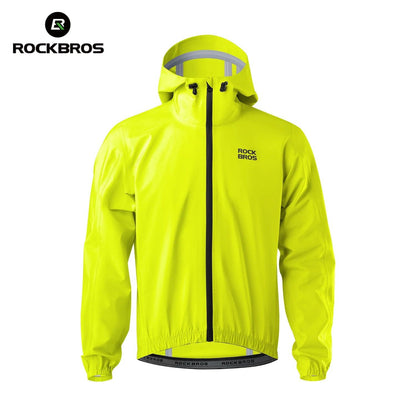 ROCKBROS Waterproof Cycling Jacket Raincoat Waterproof Breathable Outdoor Sport Windbreaker Cycling Hiking Men Women EUR Size