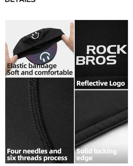 ROCKBROS Winter Cycling Cap Warmer Hat Windproof Thermal Cap Helmet Liner Men Women Outdoor Running MTB Road Bike Headwear Hat