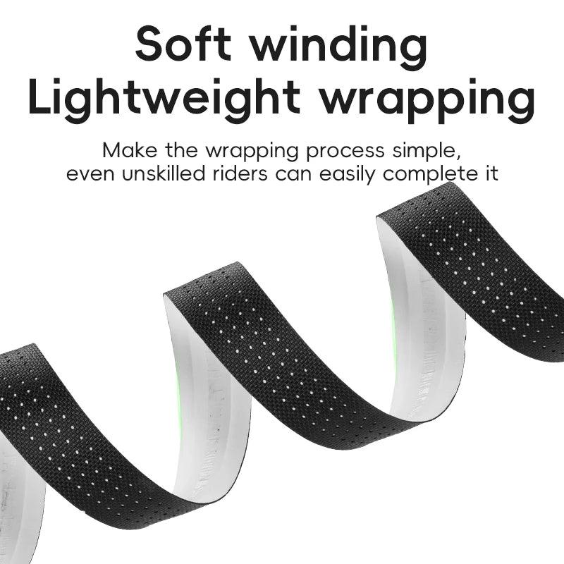 ROCKBROS Road Bike Handlebar Tapes Anti-slip PU EVA Breathable Shock Absorbing Cycling Strap Wear-Resistant Strap Accessories