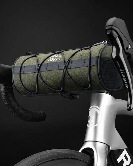 ROCKBROS Bicycle Bag Front Portable Handlebar Pannier 2L Big Capacity Multifunctional Shoulder Bag Reflectice Tube Bike Bag