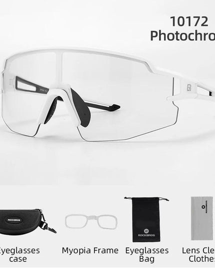 ROCKBROS Cycling Glasses Polarized UV400 Protection Bicycle Sunglasses Men Women Photochromic MTB Road Bicycle Goggles Eyewear