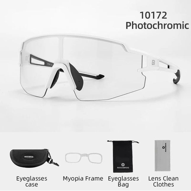 ROCKBROS Cycling Glasses Polarized UV400 Protection Bicycle Sunglasses Men Women Photochromic MTB Road Bicycle Goggles Eyewear