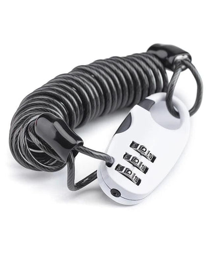 ROCKBROS Helmet Locks Mini Bicycle Lock Anti-theft bike Lock  Ultralight Flexible 90cm Password Lock Cycling Moto Helmet Lock