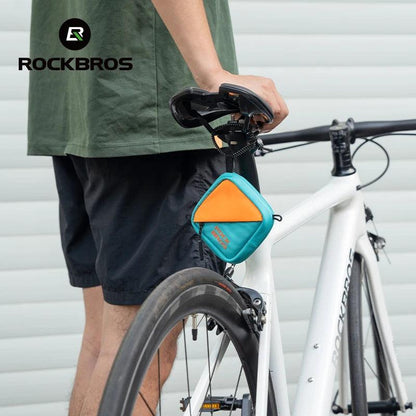 ROCKBROS Bicycle Saddle Bag Shoulder Bag Polyester Bike Tailbag Storage Seat Pouch Bag Outdoor Reflective Crossbody Bags