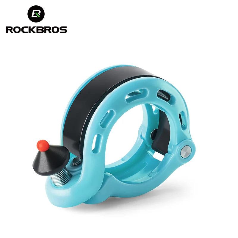 ROCKBROS Bicycle Bell MTB Road Cycling Horn Bike Handlebar Bell Q-Type Hidden Bell Safety Rainproof Anti-Slip Bike Accessories