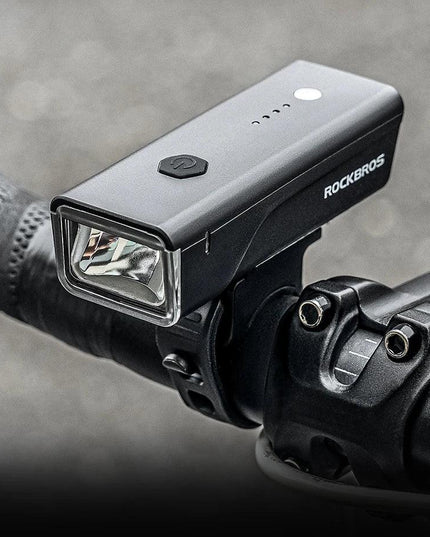 ROCKBROS Bicycle Light 260LM 1500mAh Handlebar Type-C Rechargeable LED Flashlight Bicycle Light Waterproof Bike Accessories