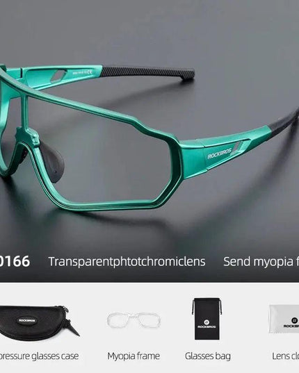 ROCKBROS Cycling Glasses Men Women Photochromic Outdoor Sport Hiking Eyewear Polarized Sunglasses Inner Frame  Bicycle Glasses