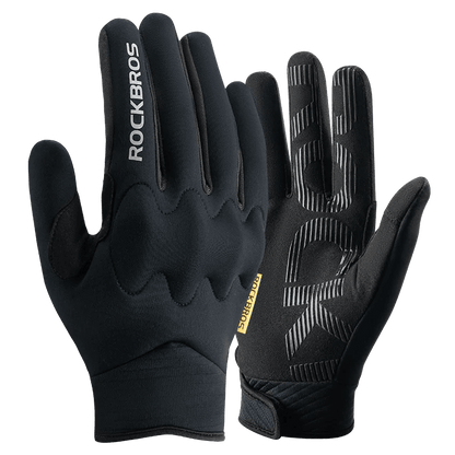 ROCKBROS Winter Gloves Touch screen Windproof Bike Cycling Gloves Full Finger Ski Non-Slip Warm Sports Motorcycle Hiking Gloves