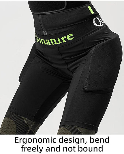Qunature Ski Hip Protector Pants Adjustable Adult Sports Gear Shorts Snowboard Protection 3D Hip Pads for Motorcycle Skating
