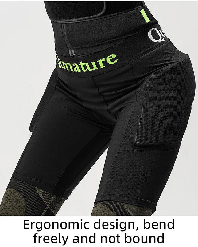 Qunature Ski Hip Protector Pants Adjustable Adult Sports Gear Shorts Snowboard Protection 3D Hip Pads for Motorcycle Skating