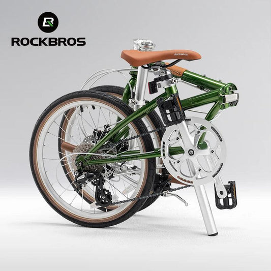 ROCKBROS Lightweight Bike Folding Design 20 inch Bike With Shimano 8-speed Wire-drawn Disc Brake System Adult Folding Bike