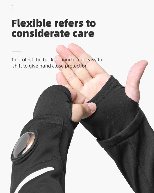 ROCKBROS Bicycle Jacket Winter Cycling Clothing Thermal Fleece Long Sleeve Cycling Bike Clothing Warmer Windproof Sportswear