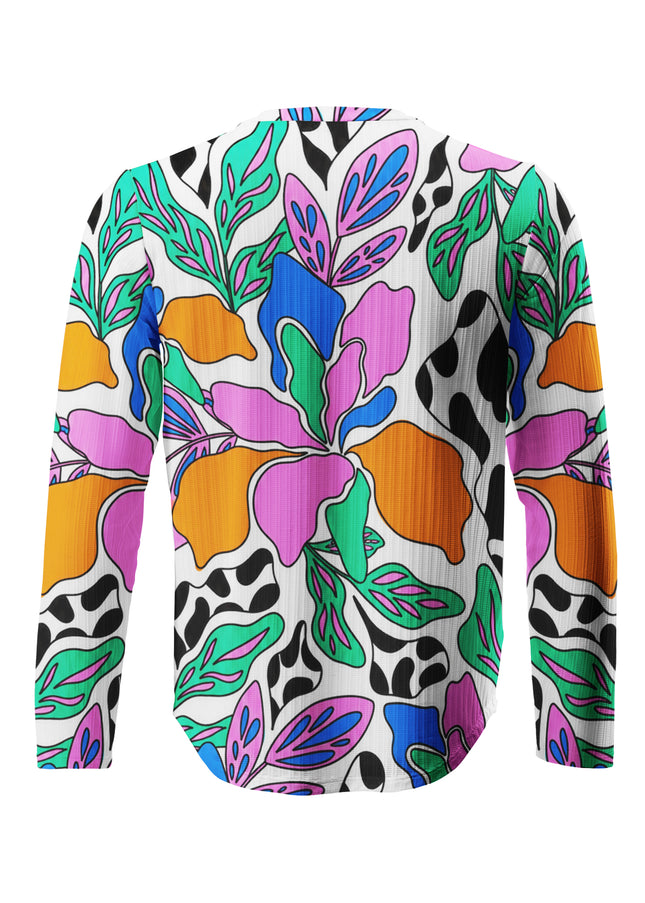 ROCKBROS Pop Art Graphic Floral Sweatshirt