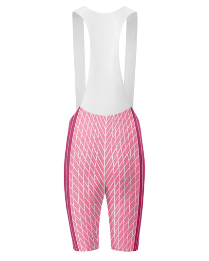 ROCKBROS Women's Pink Graphic Cycling Bib Shorts