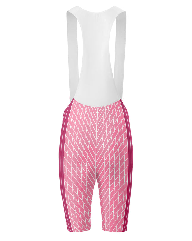ROCKBROS Women's Pink Graphic Cycling Bib Shorts