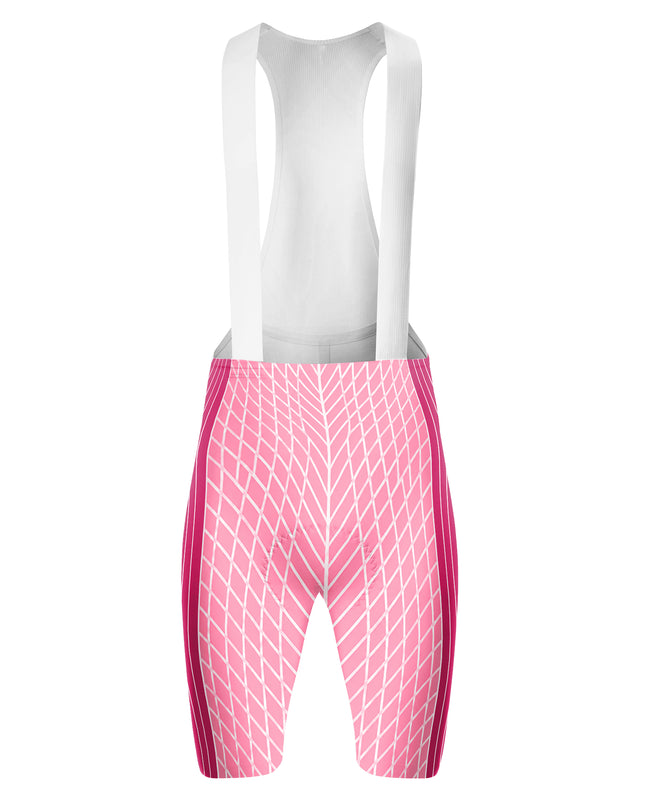 ROCKBROS Women's Pink Graphic Cycling Bib Shorts