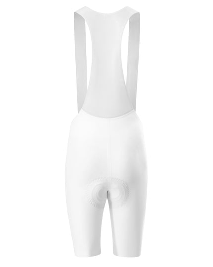 ROCKBROS Women's White Sponsor Graphic Cycling Bib Shorts