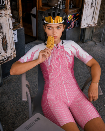 ROCKBROS Pink Stripe Cycling Socks
