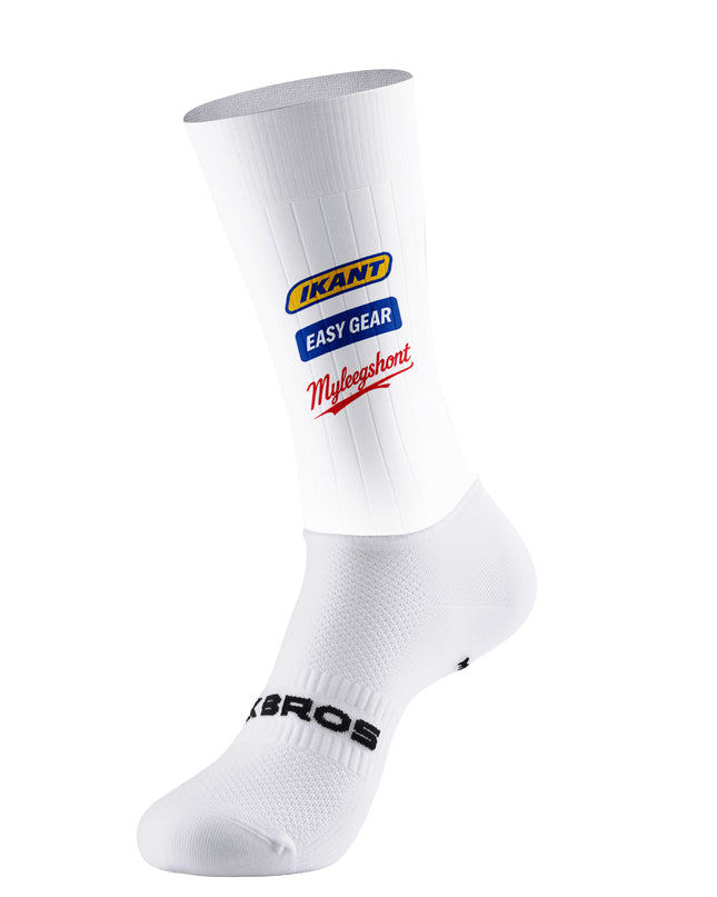 ROCKBROS White Logo Graphic Cycling Socks