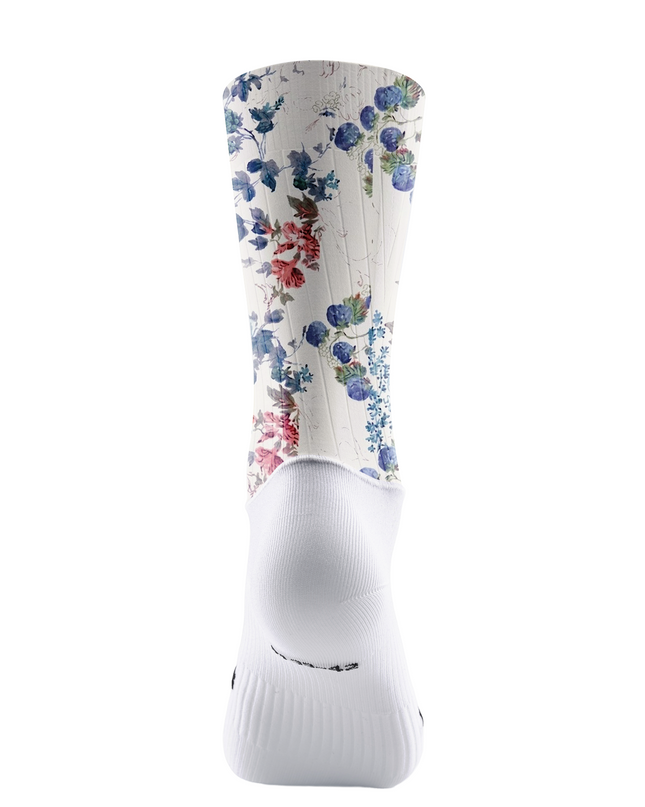 ROCKBROS Women's Watercolor Vintage Berry & Floral Print Padded Bib Cycling Bibs