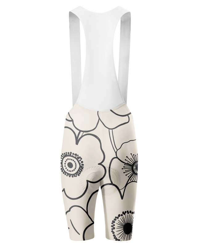 ROCKBROS Women's Minimalist Floral Cycling Bib Shorts