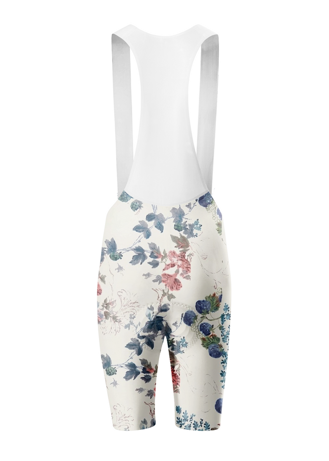 ROCKBROS Women's Watercolor Vintage Berry & Floral Print Short Sleeve Cycling Set