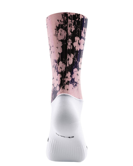ROCKBROS Pink Floral Graffiti Breathable Professional Socks
